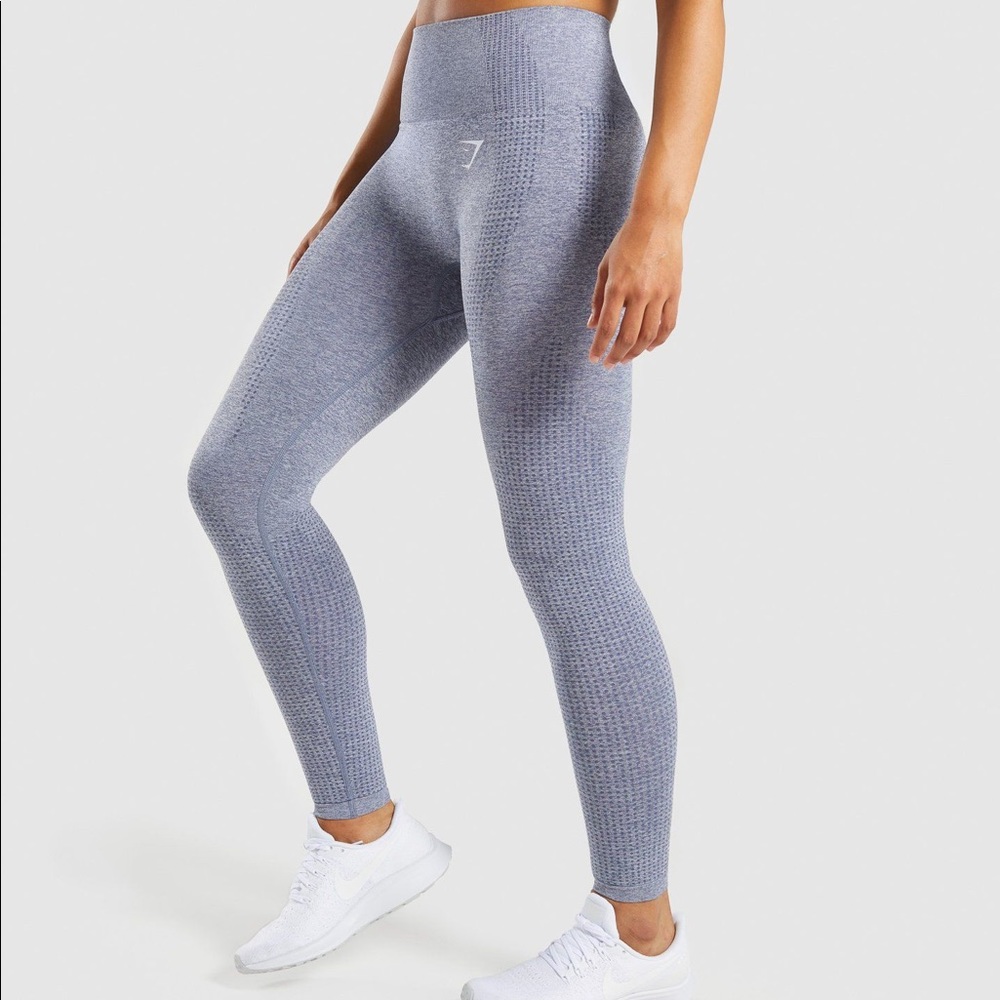 Gymshark vital seamless steel blue gray leggings